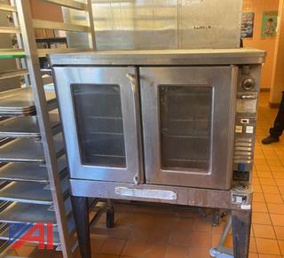 2005 Blodgett EF-111 Full Size Convection Oven On Cooling Rack Stand